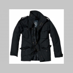 Hardcore - HC United , Zimná bunda M-65 čierna, čiastočne nepremokavá, zateplená odnímateľnou štepovanou podšívkou-Thermo Liner pripevnenou gombíkmi